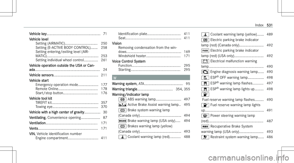 MERCEDES-BENZ GLS 2023  Owners Manual �V�e�h�i�c�l�e� �k�e�y�.�.�.�.�.�.�.�.�.�.�.�.�.�.�.�.�.�.�.�.�.�.�.�.�.�.�.�.�.�.�.�.�.�.�.�.�.�.�.�.�.�.�.�.�.�.�.�.�.�.�.�.�. �7�1
�V�e�h�i�c�l�e� �l�e�v�e�l �S�e�t�t�i�n�g� �(�A�I�R�M�A�T�I�C�)�.�