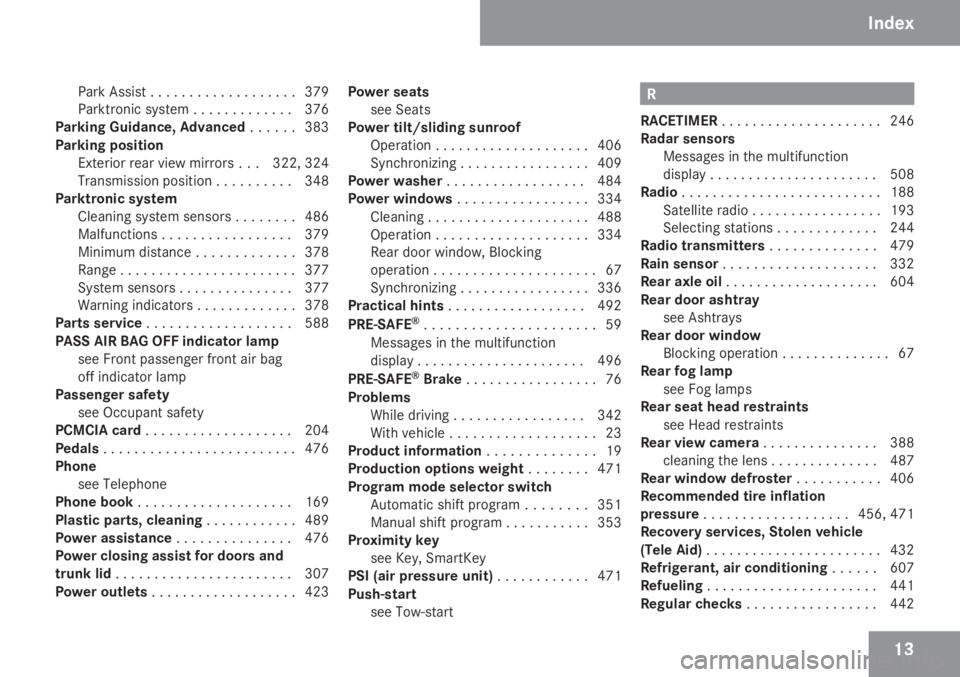 MERCEDES-BENZ S CLASS 2009  Owners Manual 