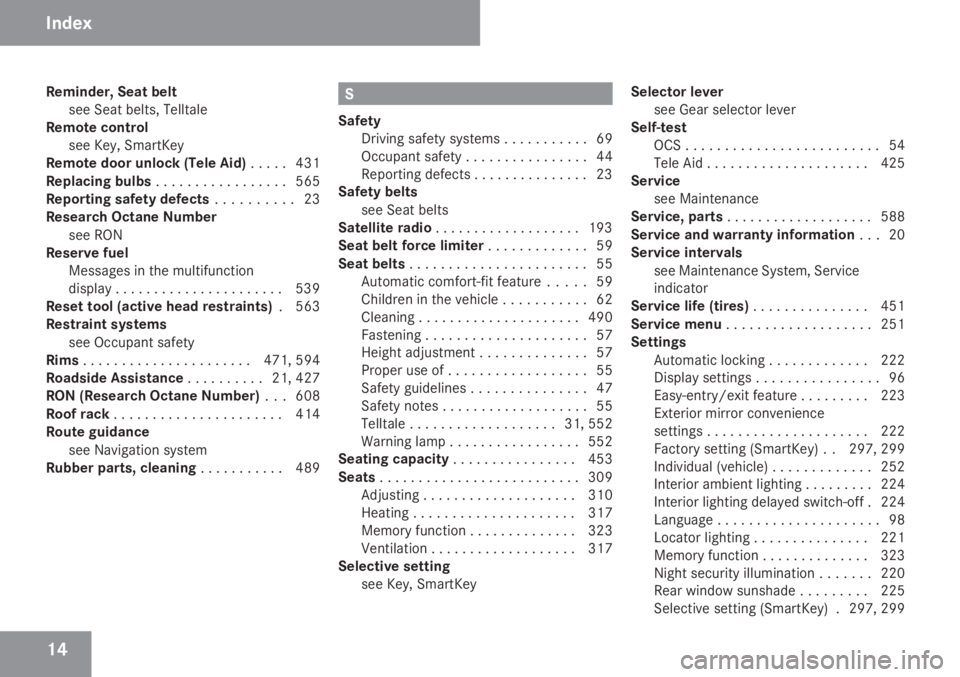 MERCEDES-BENZ S CLASS 2009  Owners Manual 