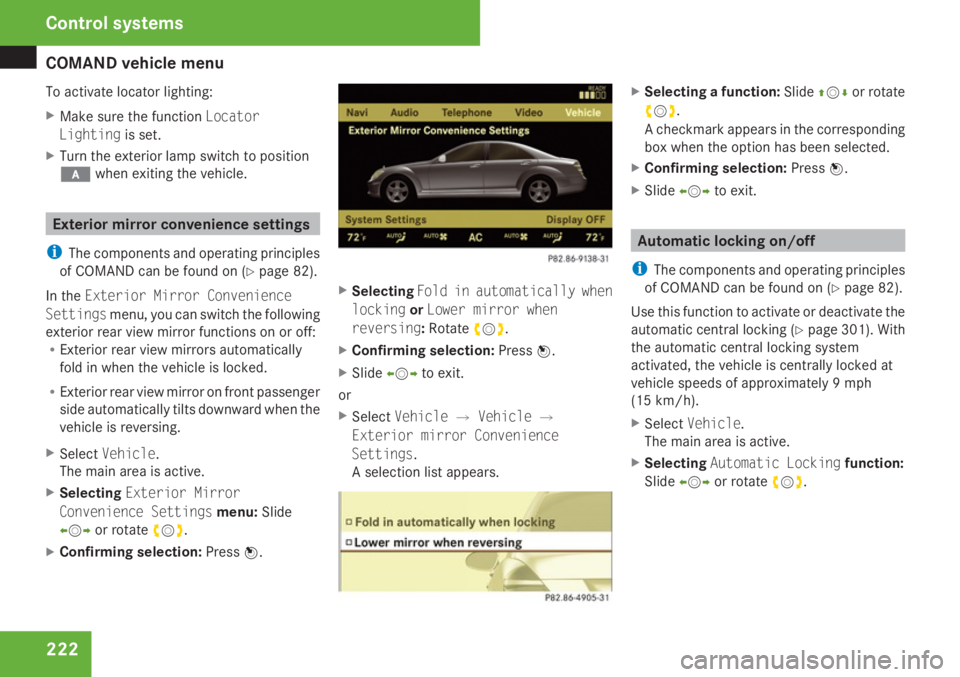 MERCEDES-BENZ S CLASS 2009  Owners Manual 