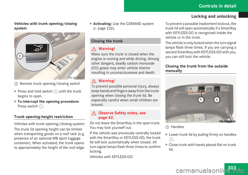 MERCEDES-BENZ S CLASS 2009  Owners Manual 