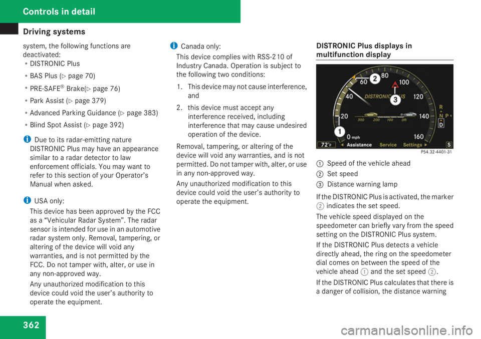 MERCEDES-BENZ S CLASS 2009  Owners Manual 