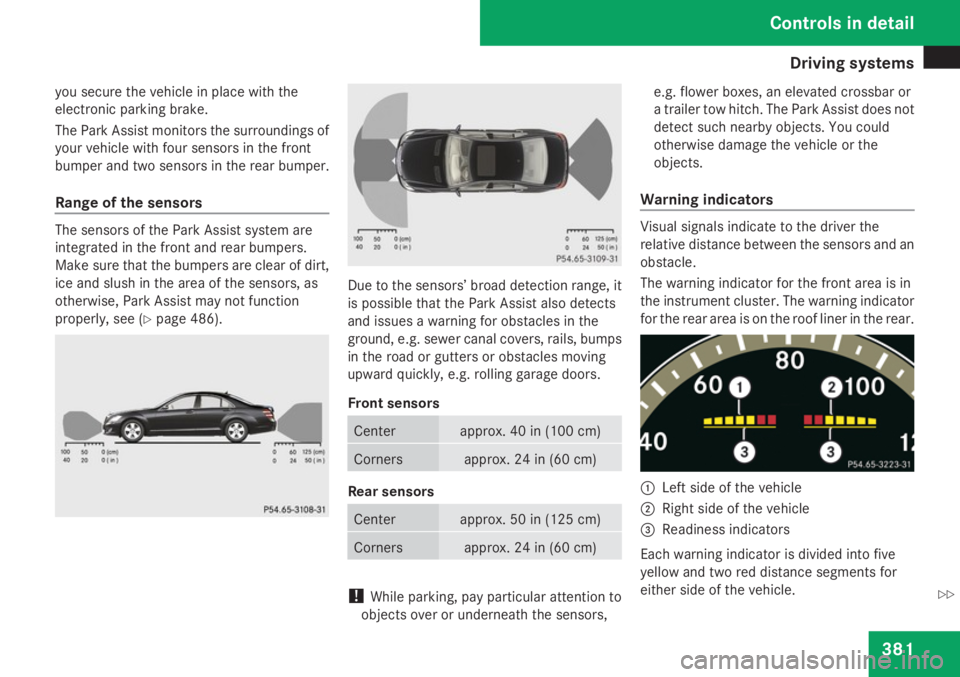 MERCEDES-BENZ S CLASS 2009  Owners Manual 
