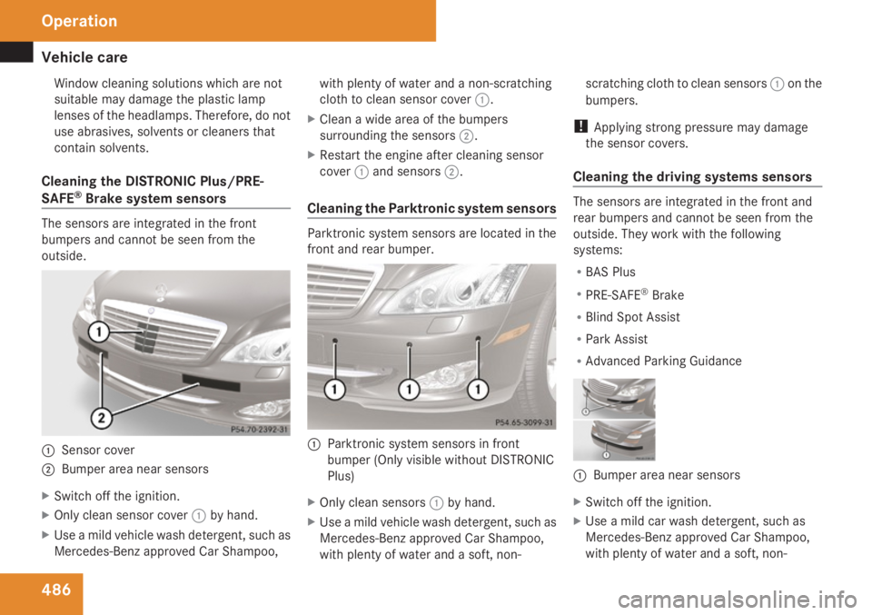 MERCEDES-BENZ S CLASS 2009  Owners Manual 