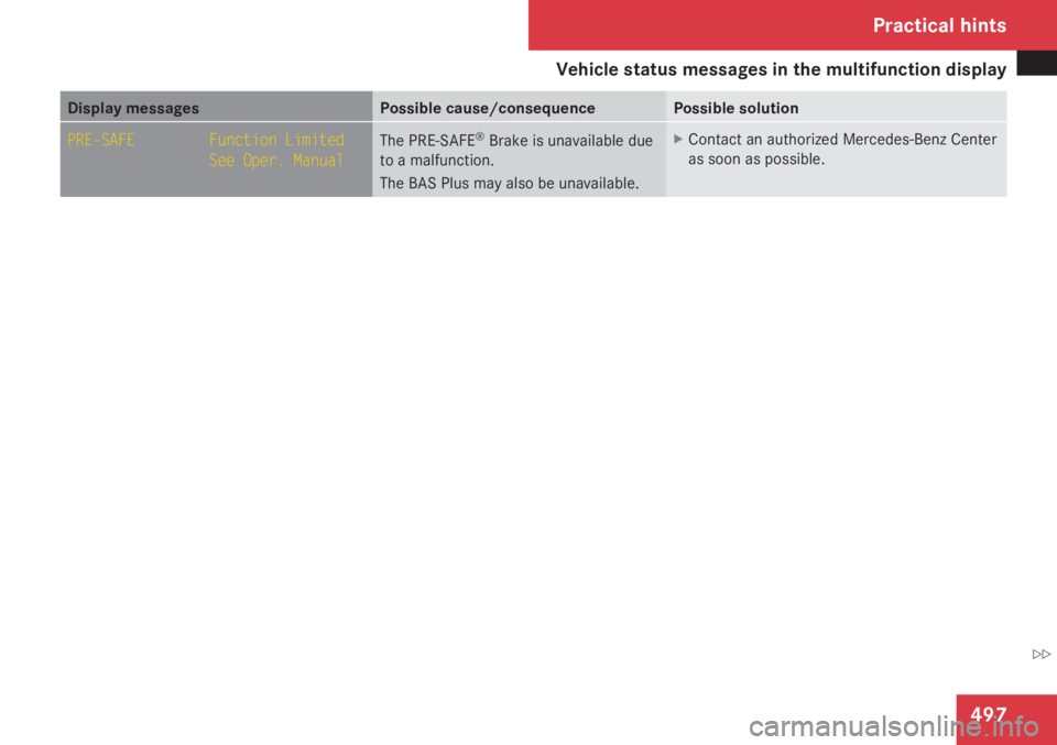 MERCEDES-BENZ S CLASS 2009  Owners Manual 