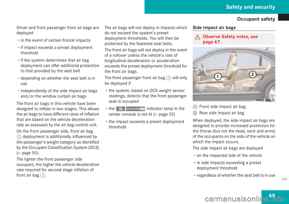 MERCEDES-BENZ S CLASS 2009  Owners Manual 