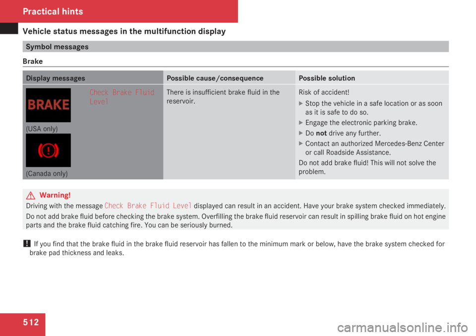 MERCEDES-BENZ S CLASS 2009  Owners Manual 