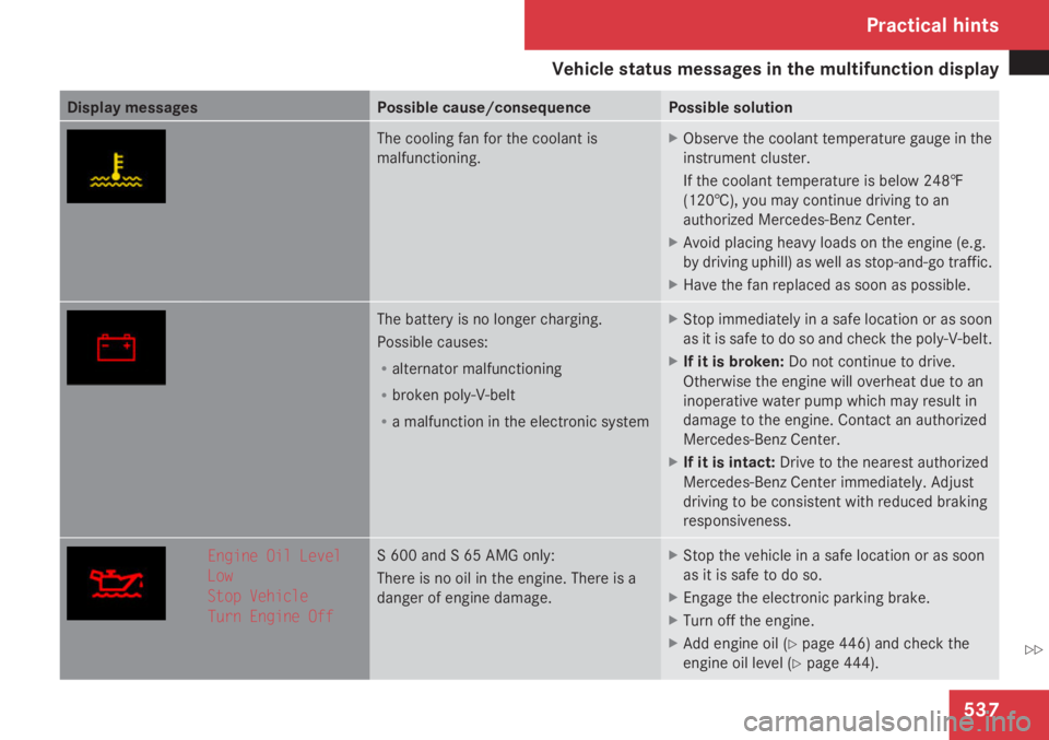 MERCEDES-BENZ S CLASS 2009  Owners Manual 