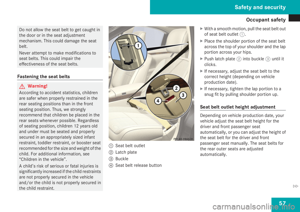 MERCEDES-BENZ S CLASS 2009  Owners Manual 