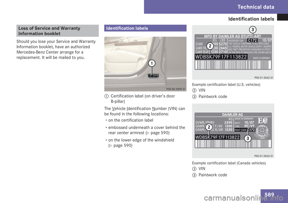 MERCEDES-BENZ S CLASS 2009  Owners Manual 