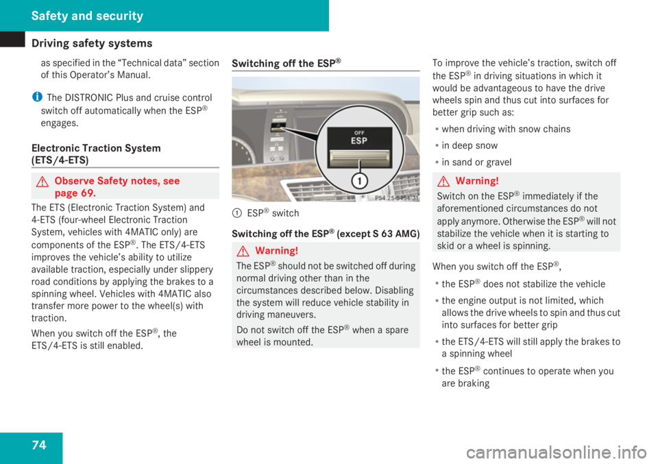 MERCEDES-BENZ S CLASS 2009  Owners Manual 