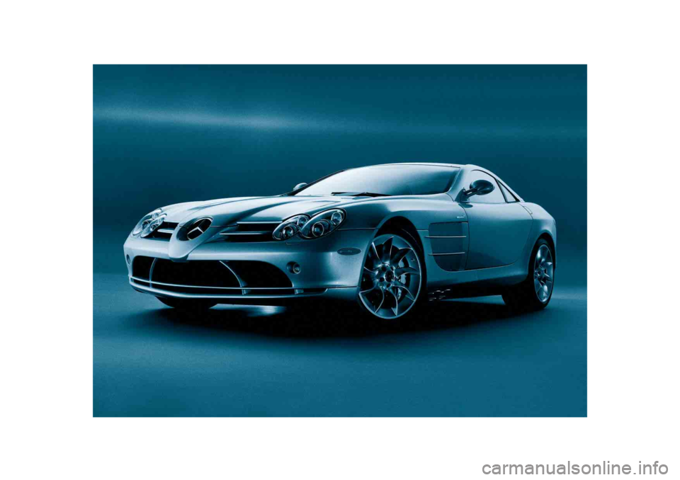 MERCEDES-BENZ SLR CLASS 2005  Owners Manual 