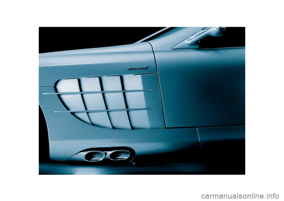 MERCEDES-BENZ SLR CLASS 2005  Owners Manual 