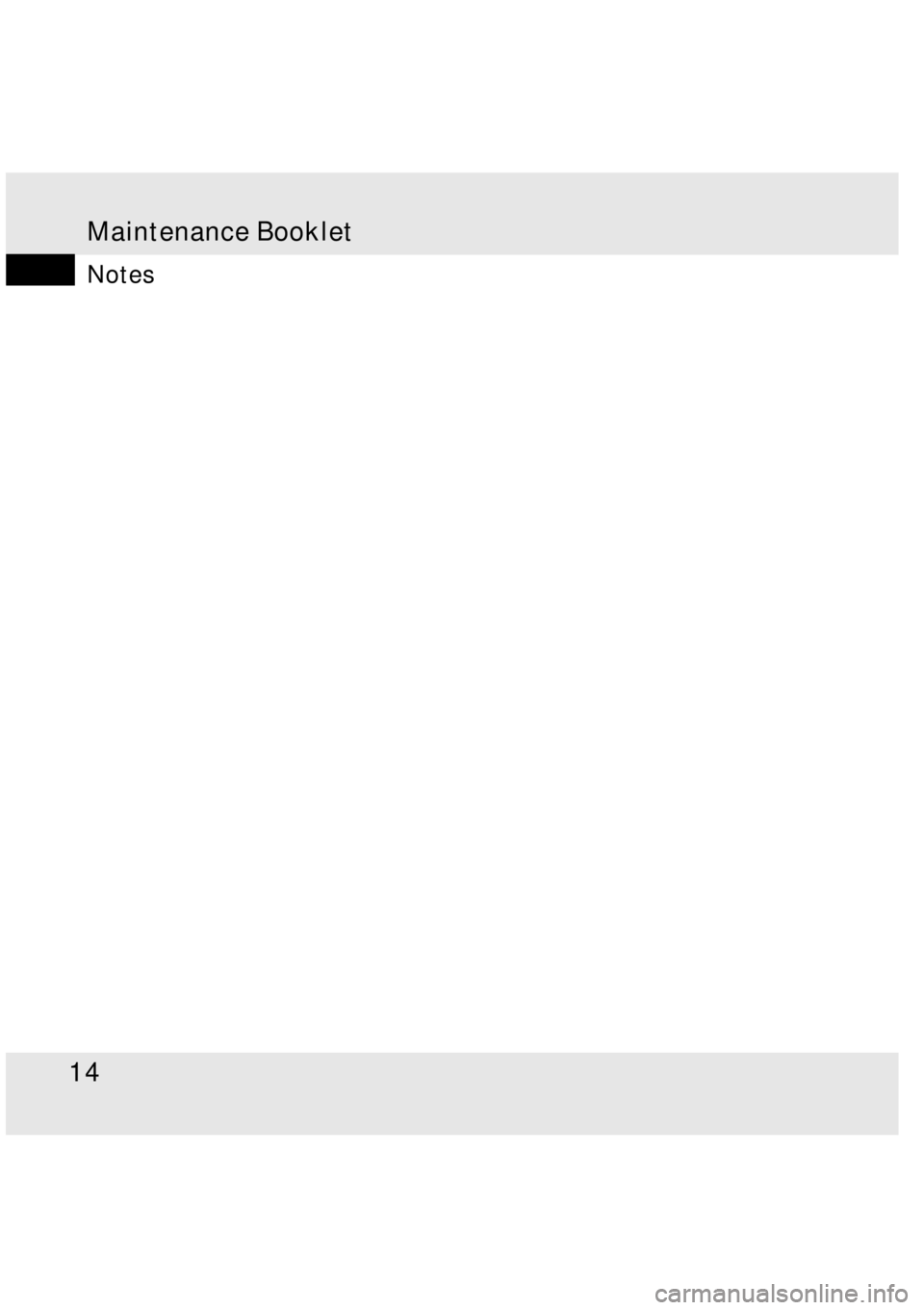 MERCEDES-BENZ SLR CLASS 2008  Owners Manual Maintenance Booklet14Notes 