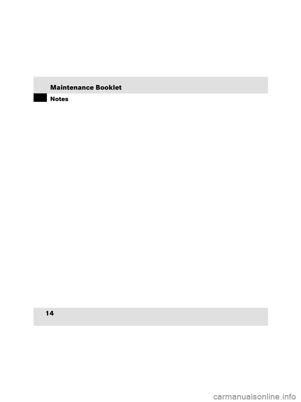 MERCEDES-BENZ SLR CLASS 2009  Owners Manual Maintenance Booklet14Notes 