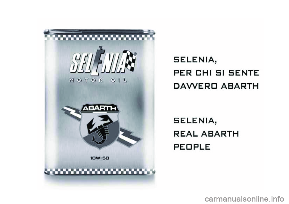 Abarth 500 2017  Libretto Uso Manutenzione (in Italian) 