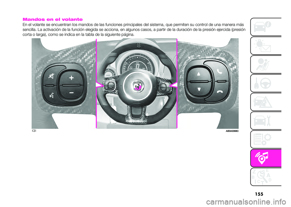 Abarth 500 2021  Manual de Empleo y Cuidado (in Spanish) ���
�
�#�*�2�1�- �(�* �(�4 �9�1�4�#�*�%�(
�#� �� ����	��� �� ���������	� ��� �
�	���� �� ��	� ��������� ��������	��� ��� ������
�	�% ���