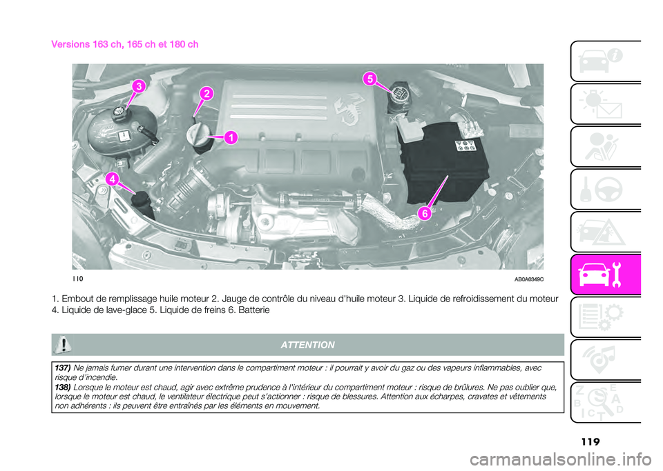 Abarth 500 2021  Notice dentretien (in French) ���

�.�� ����� �?��= �
��
 �?�� �
� ��	 �?�D�< �
�
�
���
��2�<��<�=�B��
�H� � ����� �� �����	�
����!� ���
�	� ������ �0� �]���!� �� ���
���E