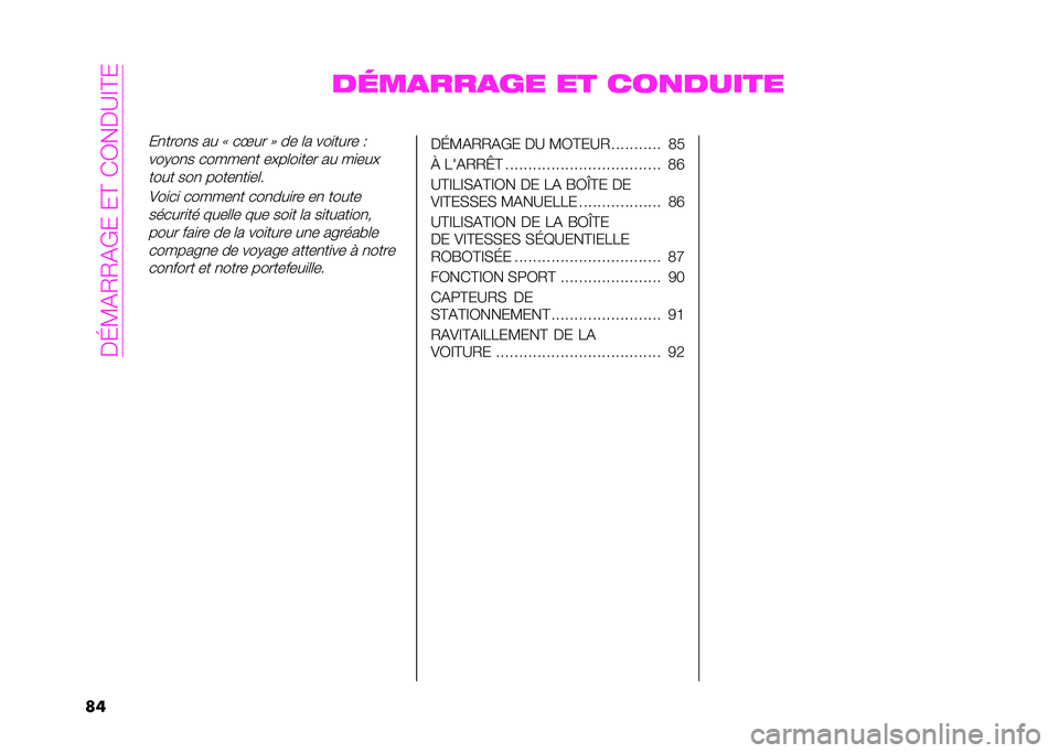 Abarth 500 2021  Notice dentretien (in French) ��>�I�D��,�,��)� �� �A��(�.��>�?�=�A� 
�	� ��	��
���
�� �� ���
�����
� �
����
� �� �V ��U�� �W �� �	� ���
���� �:
���&��
� ������
� ��$��	��
���
