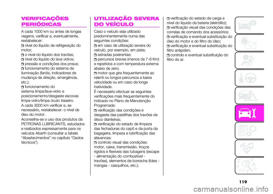 Abarth 500 2021  Manual de Uso e Manutenção (in Portuguese) ���
��������	����
����� ����	�
� ���
� �K�P�P�P �Y� �
� ����	� �
�	 ��
����
� ����	���( � �	���%���� �	�( �	� �	�������	���	�(
��	�����	��	
