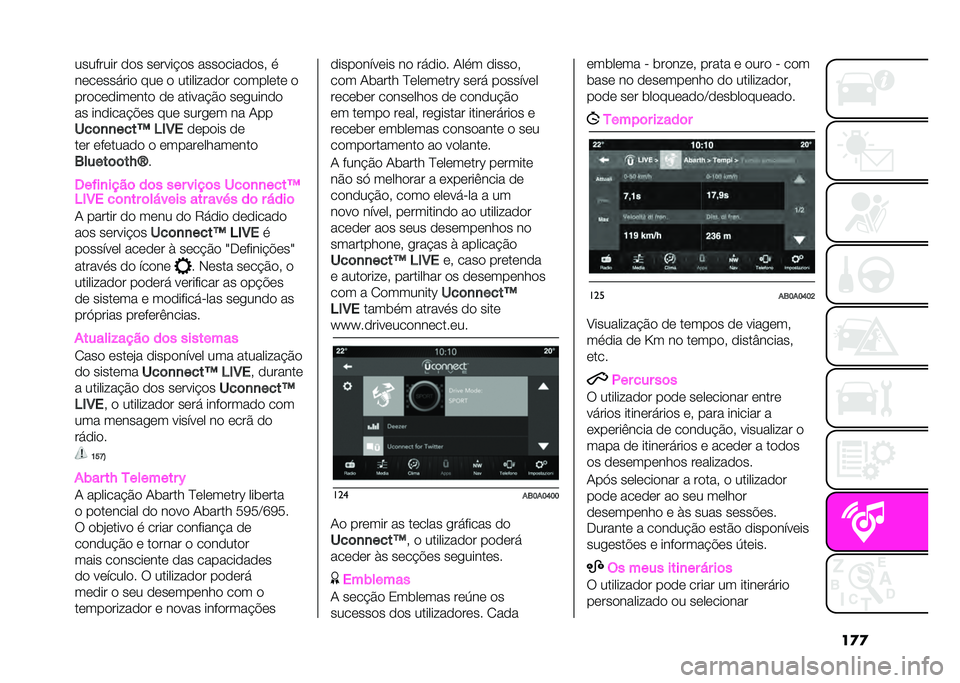 Abarth 500 2021  Manual de Uso e Manutenção (in Portuguese) �������%���� �
�
� ��	�� ��&�
� ����
����
�
��( �
��	��	������
 ���	 �
 ��������
�
� ��
����	��	 �

���
��	�
���	���
 �
�	 ���� ��&�$�
 ��	��