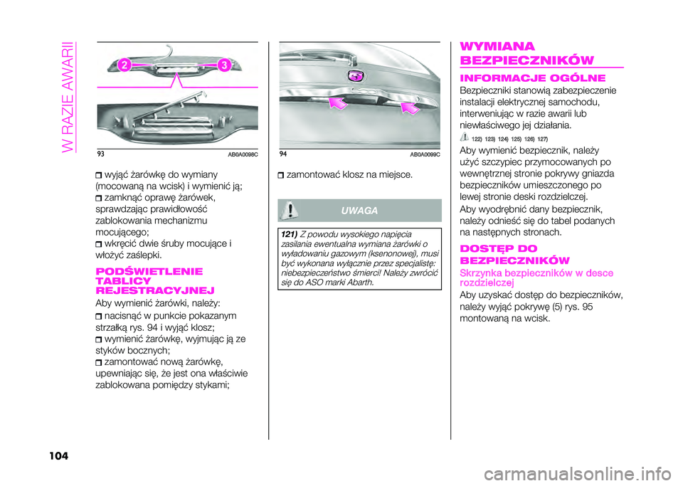 Abarth 500 2021  Instrukcja obsługi (in Polish) ��+��6��B�C�9���+��6�C�C
��� �
�
��C�H��H�H�!�O�-����"�% �$�����
� �� ���
����
�5�
�������" �� �����
�8 � ���
��	���% ��"�* ���
�
��"�% ������ �