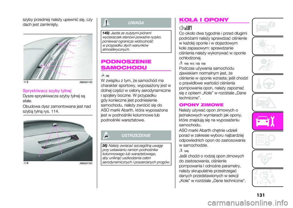 Abarth 500 2021  Instrukcja obsługi (in Polish) �������� ����	����	� ����	�$� ���	����% ����# ���
���� ��	�� ���
�
������
���
��C�H��H�K�K�M�-
��� ��� �� ��� ����� ������
�>��