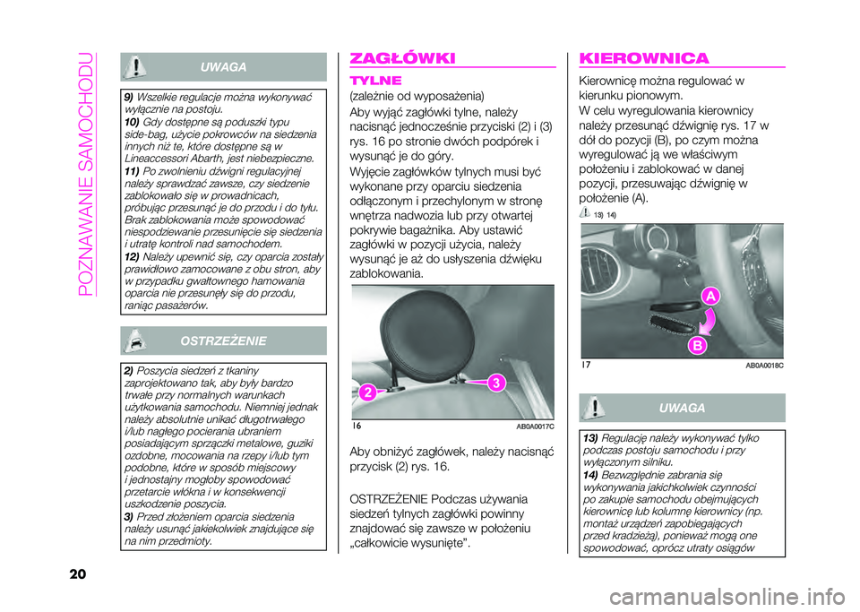 Abarth 500 2021  Instrukcja obsługi (in Polish) ��&� �B�7��+��7�C�9��4��F� �/�S� �>�.
�� �����
��
�+���	��
��	 ��	�������	 �
��$�� ���
������%
���(�"�����	 �� ��������
����-�� ��������	