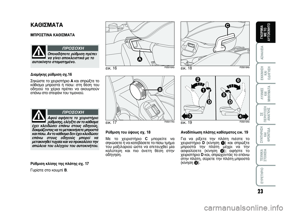 Abarth 500 2008 ΒΙΒΛΙΟ ΧΡΗΣΗΣ ΚΑΙ ΣΥΝΤΗΡΗΣΗΣ (in Greek) 23
∞™º∞§∂π∞
∂∫∫π¡∏™∏
∫∞π
√¢∏°∏™∏
§Àáπ∂™
∫∞π
ª∏¡Àª∞Δ∞
™∂
¶∂ƒπ¶Δø™∏
∞¡∞°∫∏™
™À¡Δ∏ƒ∏™∏
Abarth 500 2008 ΒΙΒΛΙΟ ΧΡΗΣΗΣ ΚΑΙ ΣΥΝΤΗΡΗΣΗΣ (in Greek) 23
∞™º∞§∂π∞
∂∫∫π¡∏™∏
∫∞π
√¢∏°∏™∏
§Àáπ∂™
∫∞π
ª∏¡Àª∞Δ∞
™∂
¶∂ƒπ¶Δø™∏
∞¡∞°∫∏™
™À¡Δ∏ƒ∏™∏