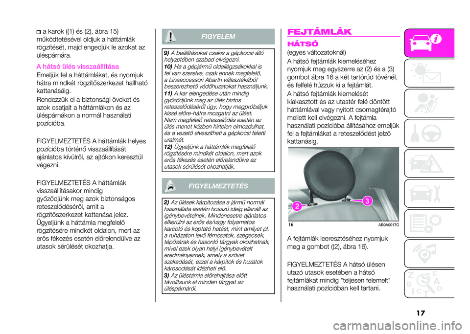 Abarth 500 2021  Kezelési és karbantartási útmutató (in Hungarian) ��
� �	����	 �2�2�L�6 �� �2�7�6� ���� �L��6
��,�	��&���������  �� �&��%�	 � �
������ ��	
�����#������ ����& �����&���	 � � ����	�� ��
�� ��