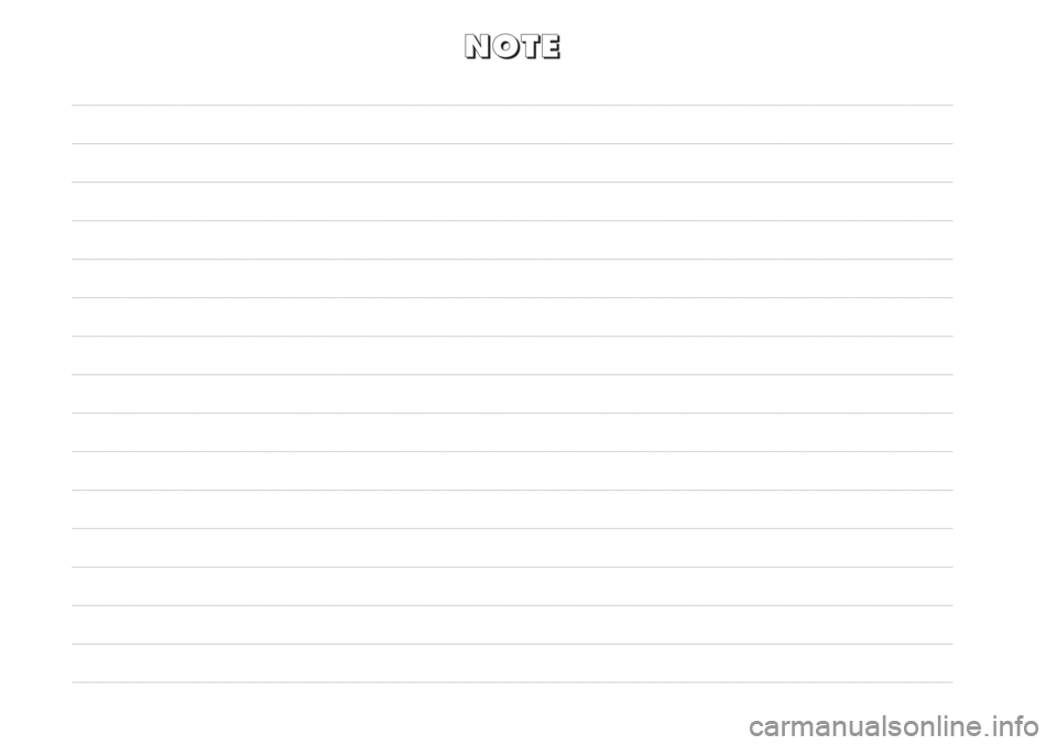 Abarth Punto Evo 2012  Libretto Uso Manutenzione (in Italian) N N
O O
T T
E E 
