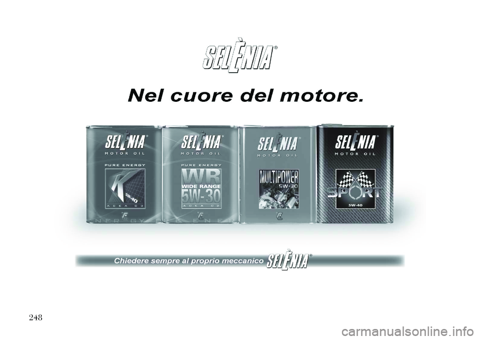 Lancia Flavia 2013  Libretto Uso Manutenzione (in Italian) 248  