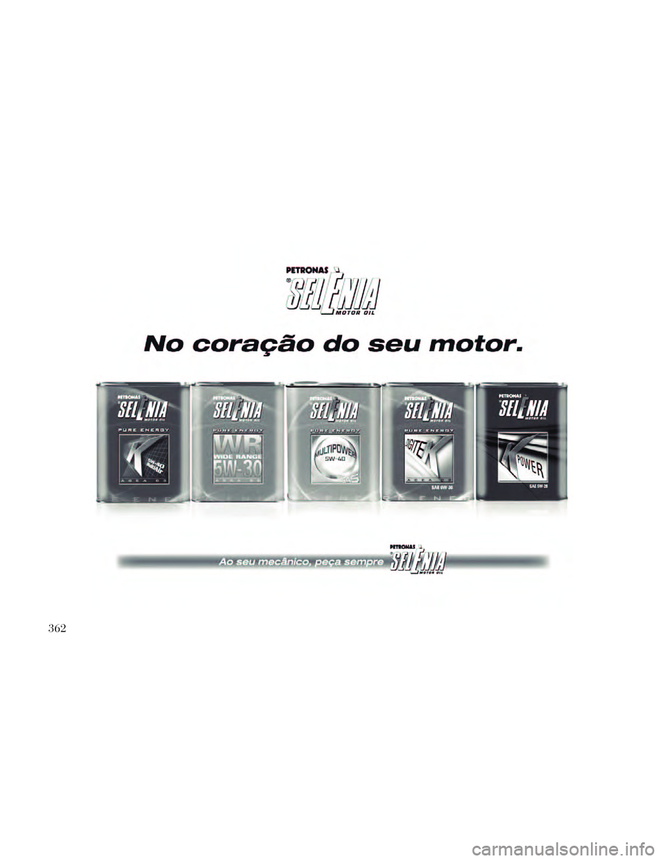 Lancia Thema 2014  Manual de Uso e Manutenção (in Portuguese) 362 