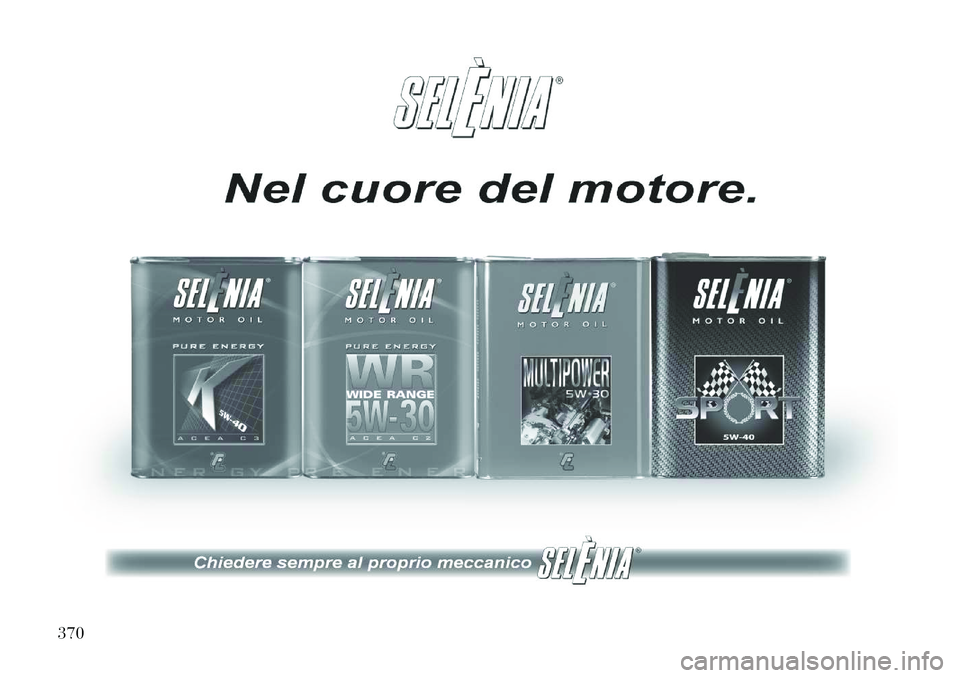 Lancia Voyager 2011  Libretto Uso Manutenzione (in Italian) 370  