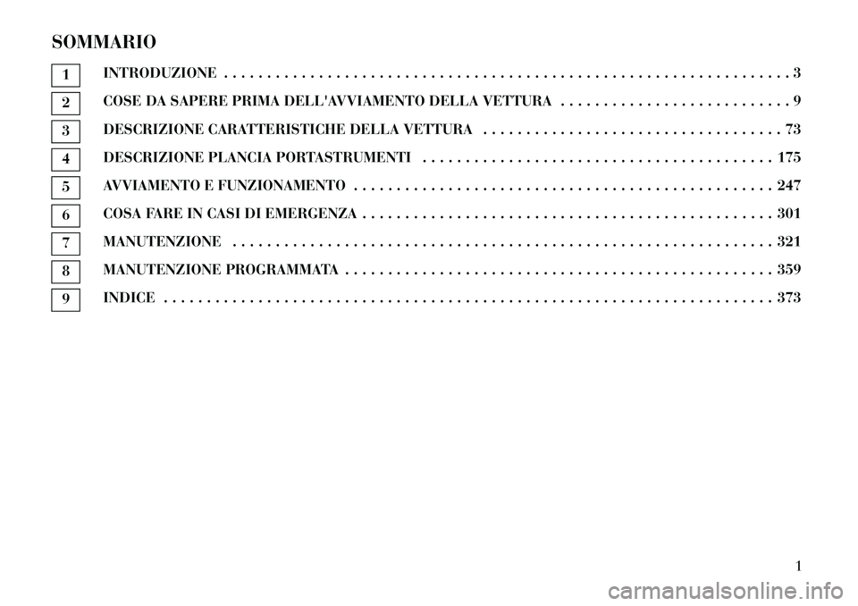 Lancia Voyager 2012 Libretto Uso Manutenzione (in Italian) SOMMARIO1INTRODUZIONE . . . . . . . . . . . . . . . . . . . . . . . . . . . . . . . . . . . . . . . . . . . . . . . . . .
. . . . . . . . . . . . . . . . 32COSE DA SAPERE PRIMA DELLAVVIAMENTO DELLA V Lancia Voyager 2012 Libretto Uso Manutenzione (in Italian) SOMMARIO1INTRODUZIONE . . . . . . . . . . . . . . . . . . . . . . . . . . . . . . . . . . . . . . . . . . . . . . . . . .
. . . . . . . . . . . . . . . . 32COSE DA SAPERE PRIMA DELLAVVIAMENTO DELLA V