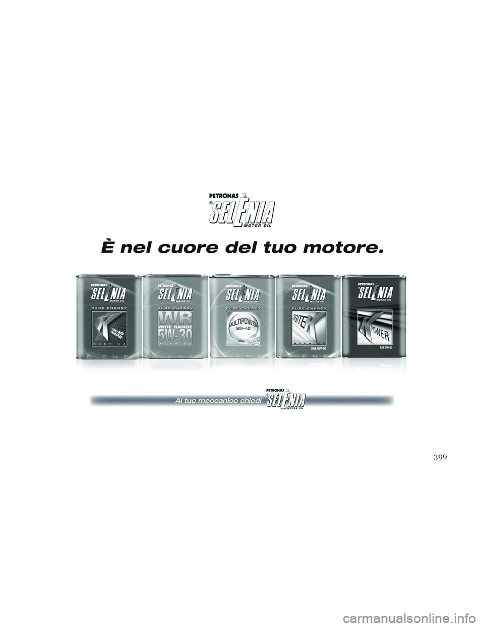 Lancia Voyager 2014  Libretto Uso Manutenzione (in Italian) 399 