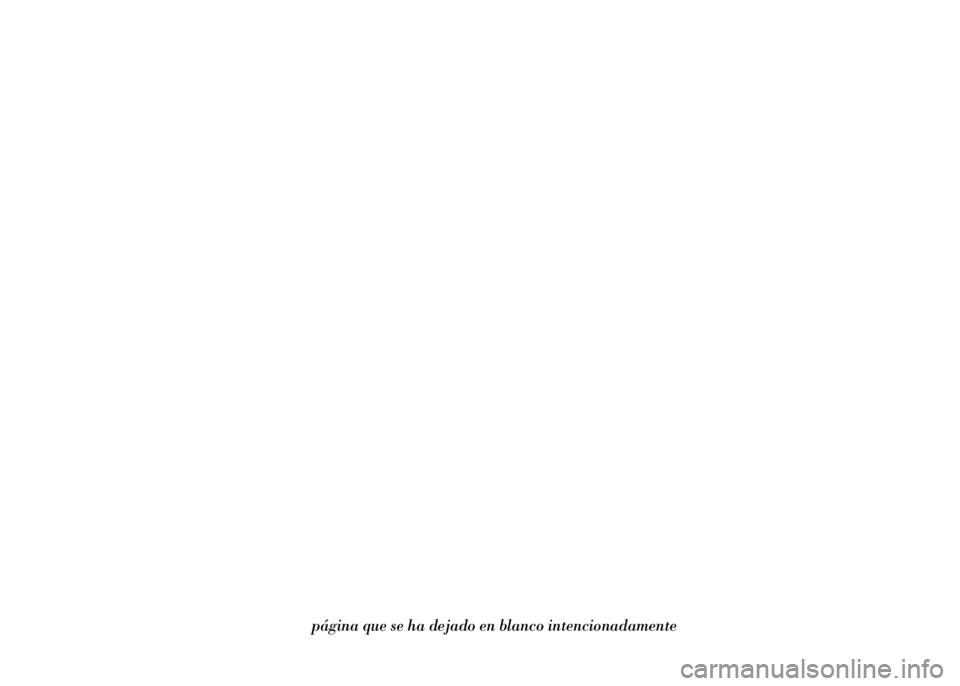 Lancia Ypsilon 2015  Manual de Empleo y Cuidado (in Spanish) página que se ha dejado en blanco intencionadamente 