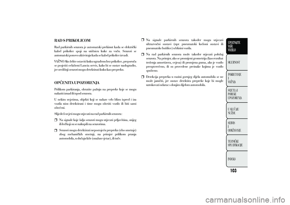 Lancia Ypsilon 2019  Knjižica s uputama za uporabu i održavanje (in Croatian) 