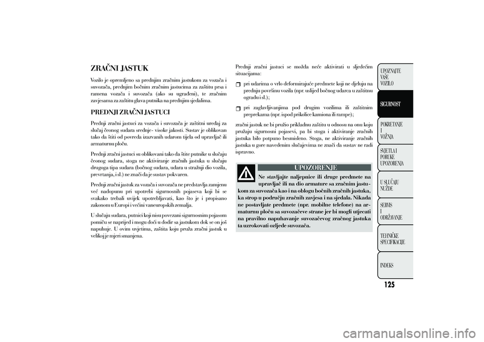 Lancia Ypsilon 2011  Knjižica s uputama za uporabu i održavanje (in Croatian) 