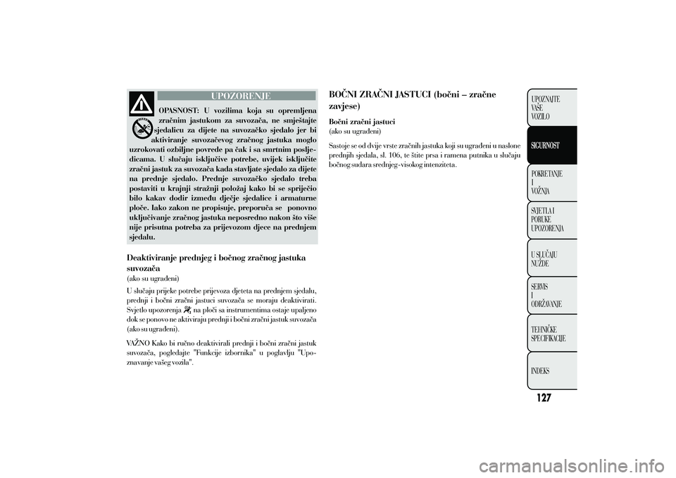 Lancia Ypsilon 2011  Knjižica s uputama za uporabu i održavanje (in Croatian) 