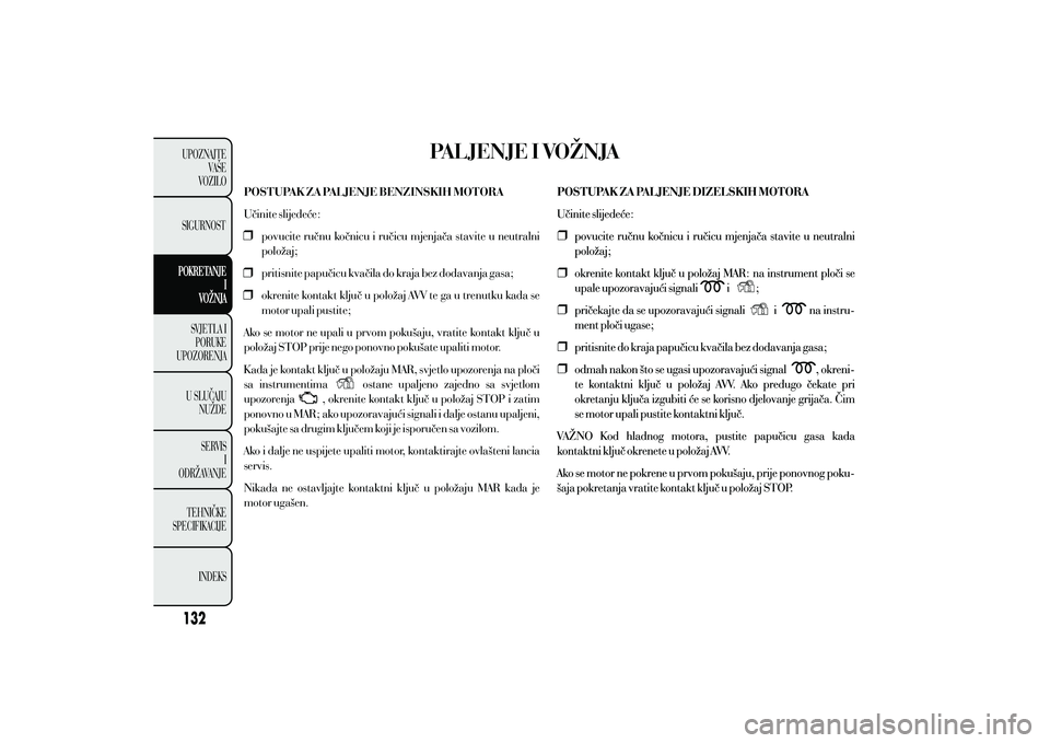Lancia Ypsilon 2011  Knjižica s uputama za uporabu i održavanje (in Croatian) 