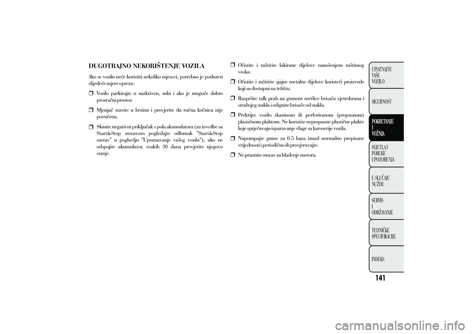 Lancia Ypsilon 2011  Knjižica s uputama za uporabu i održavanje (in Croatian) 
