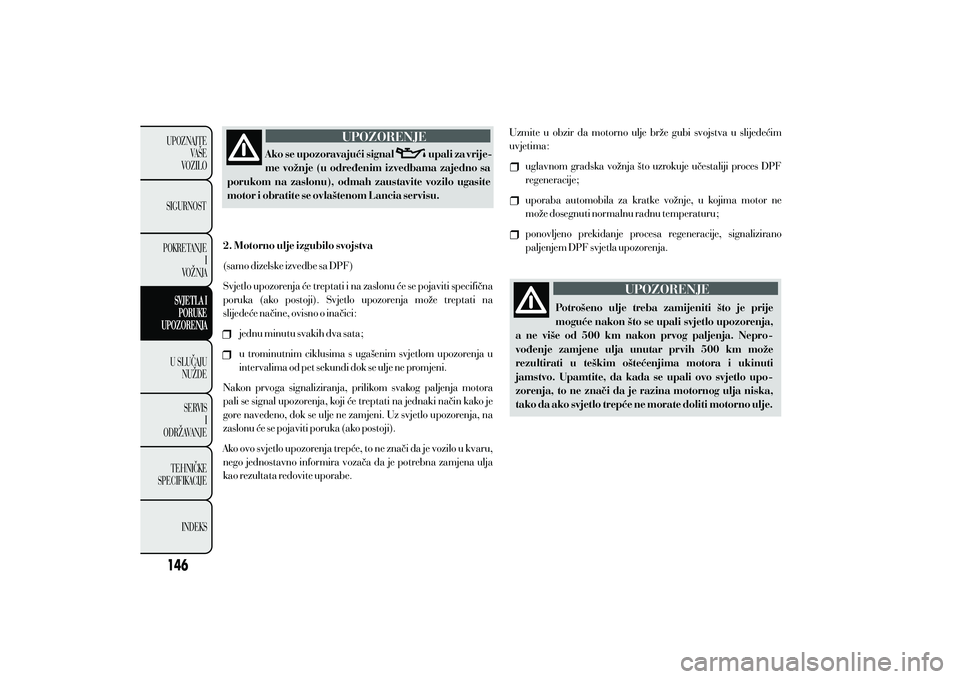 Lancia Ypsilon 2011  Knjižica s uputama za uporabu i održavanje (in Croatian) 