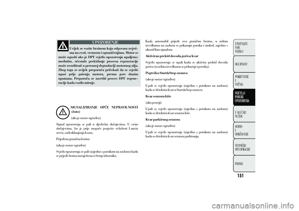 Lancia Ypsilon 2019  Knjižica s uputama za uporabu i održavanje (in Croatian) 