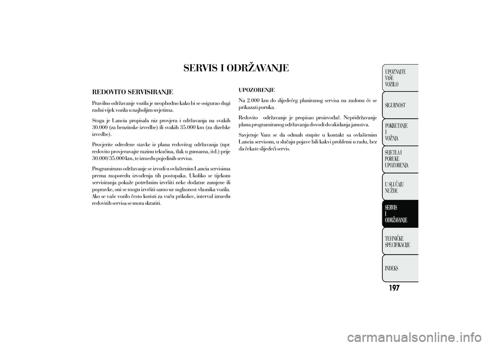 Lancia Ypsilon 2014  Knjižica s uputama za uporabu i održavanje (in Croatian) 