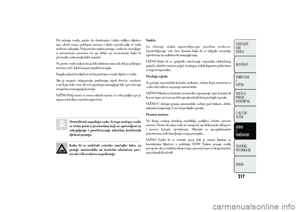 Lancia Ypsilon 2011  Knjižica s uputama za uporabu i održavanje (in Croatian) 