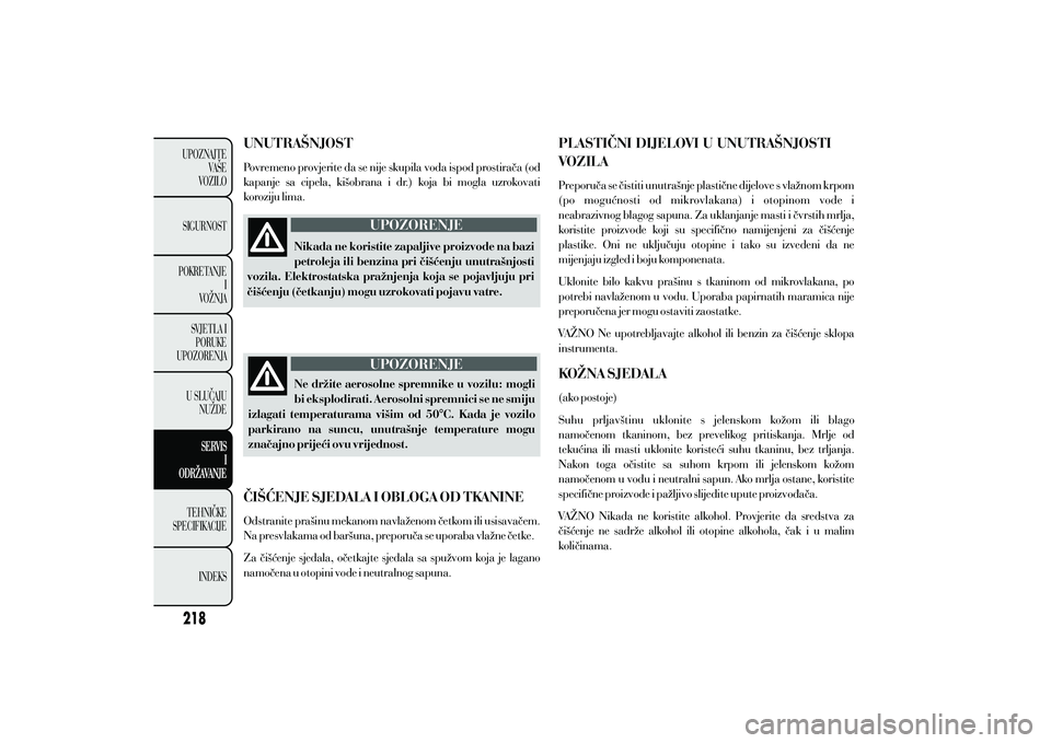 Lancia Ypsilon 2011  Knjižica s uputama za uporabu i održavanje (in Croatian) 