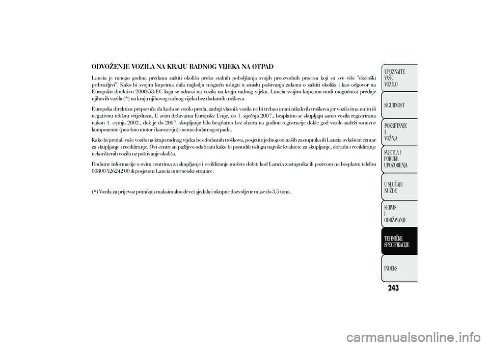 Lancia Ypsilon 2014  Knjižica s uputama za uporabu i održavanje (in Croatian) 