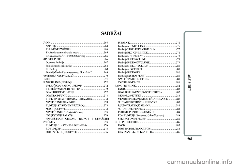 Lancia Ypsilon 2011  Knjižica s uputama za uporabu i održavanje (in Croatian) 
