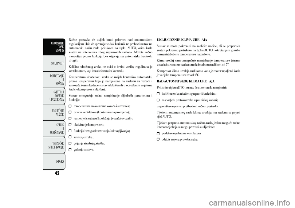 Lancia Ypsilon 2014  Knjižica s uputama za uporabu i održavanje (in Croatian) 